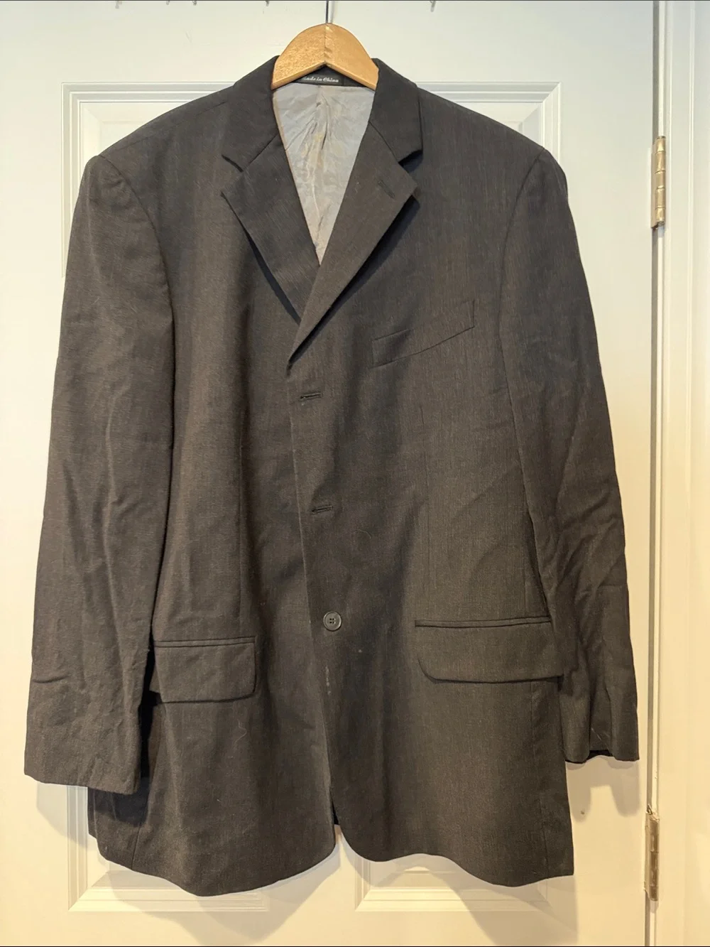 Men’s Axcess Charcoal Gray Single-Breasted Sport Coat